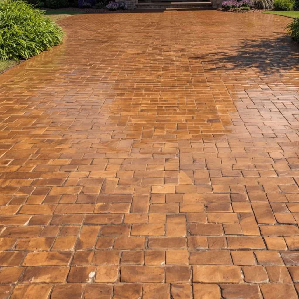 Imprinted Concrete Driveway Solutions by Blacon driveway company